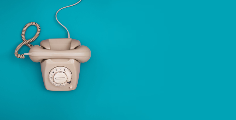 Retro telephone header