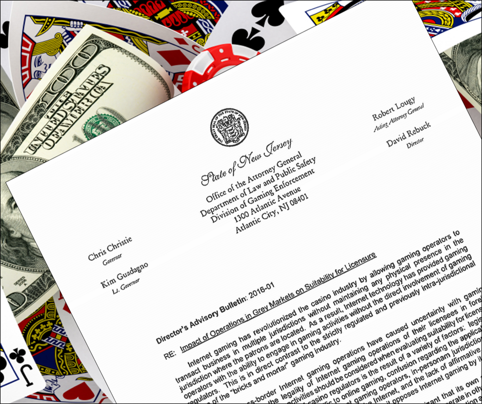 New Jersey Issues Bulletin Clarifying Licensure Standards for Internet Gaming