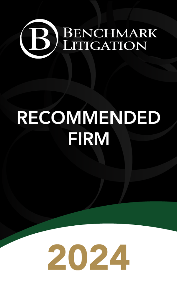 Benchmark Litigation Award - Recommended Firm 2024