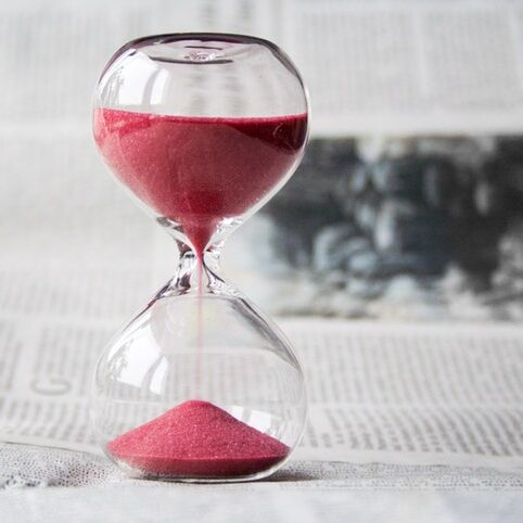 sand in hourglass