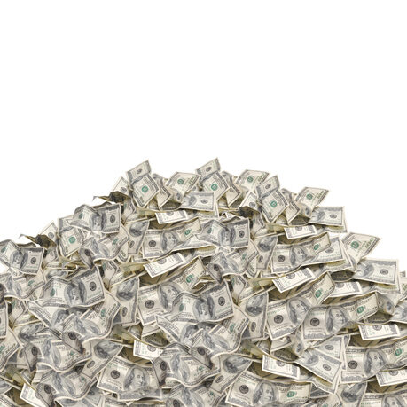 pile of dollar bills