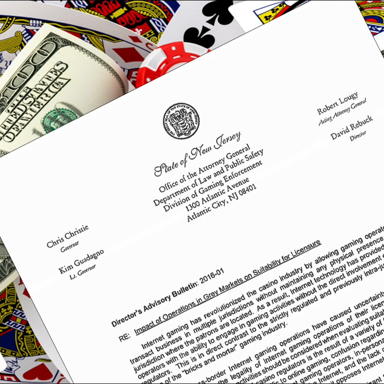 New Jersey Issues Bulletin Clarifying Licensure Standards for Internet Gaming